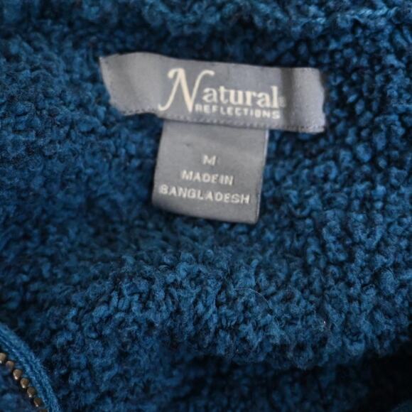 Natural Reflections Women's M Zip Front Sherpa Jacket - Picture 7 of 8